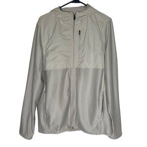 Old Navy Active Knittech‎ Go-Dry Cool Hooded Jacket M Sand Beige